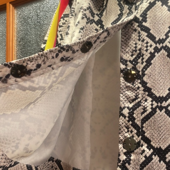Kyle x Shahida silk snake print swing jacket S - Picture 6 of 10
